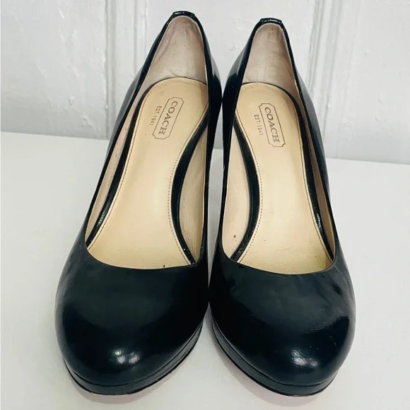 Coach Black Patent Leather Pumps - Picture 7 of 10